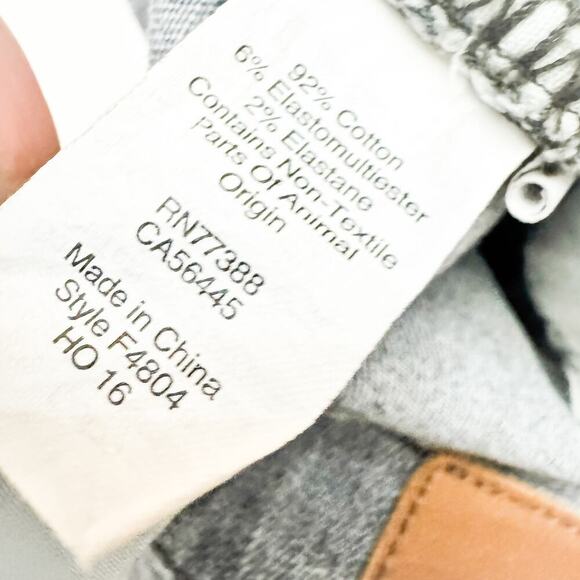 Madewell 9" High Riser Skinny Skinny Gray Charcoal Wash Denim Jeans Size 25 - Picture 7 of 8